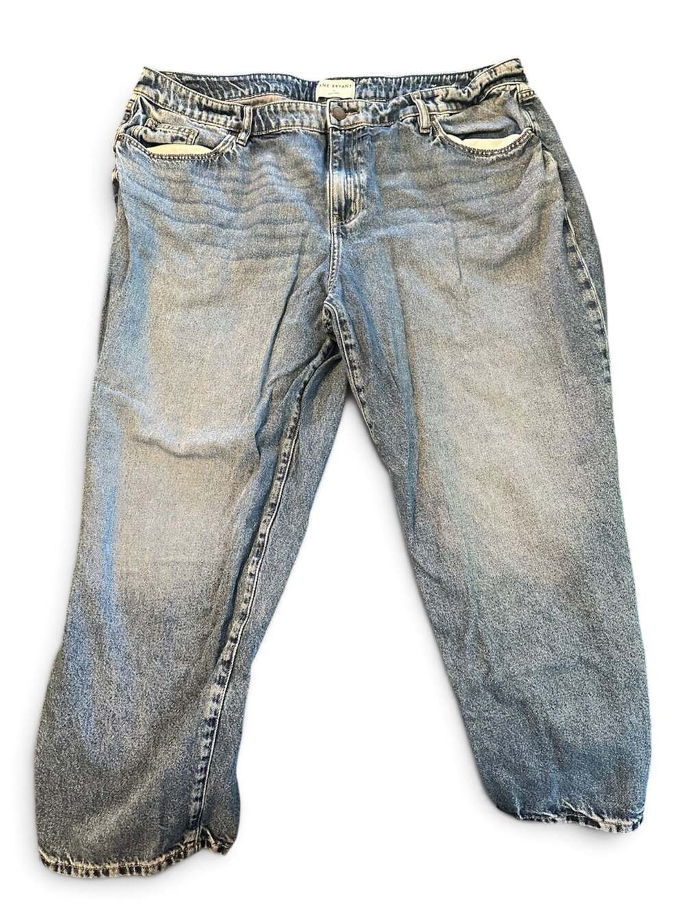 Lane Bryant Boyfriend Jeans Size 20 Mid-Rise Blue Denim